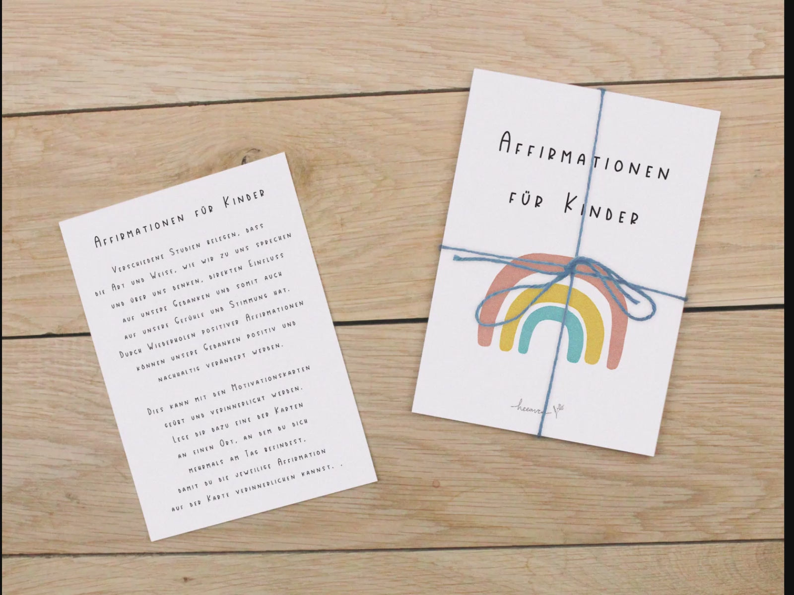 Affirmationskarten für Kinder DIN A6